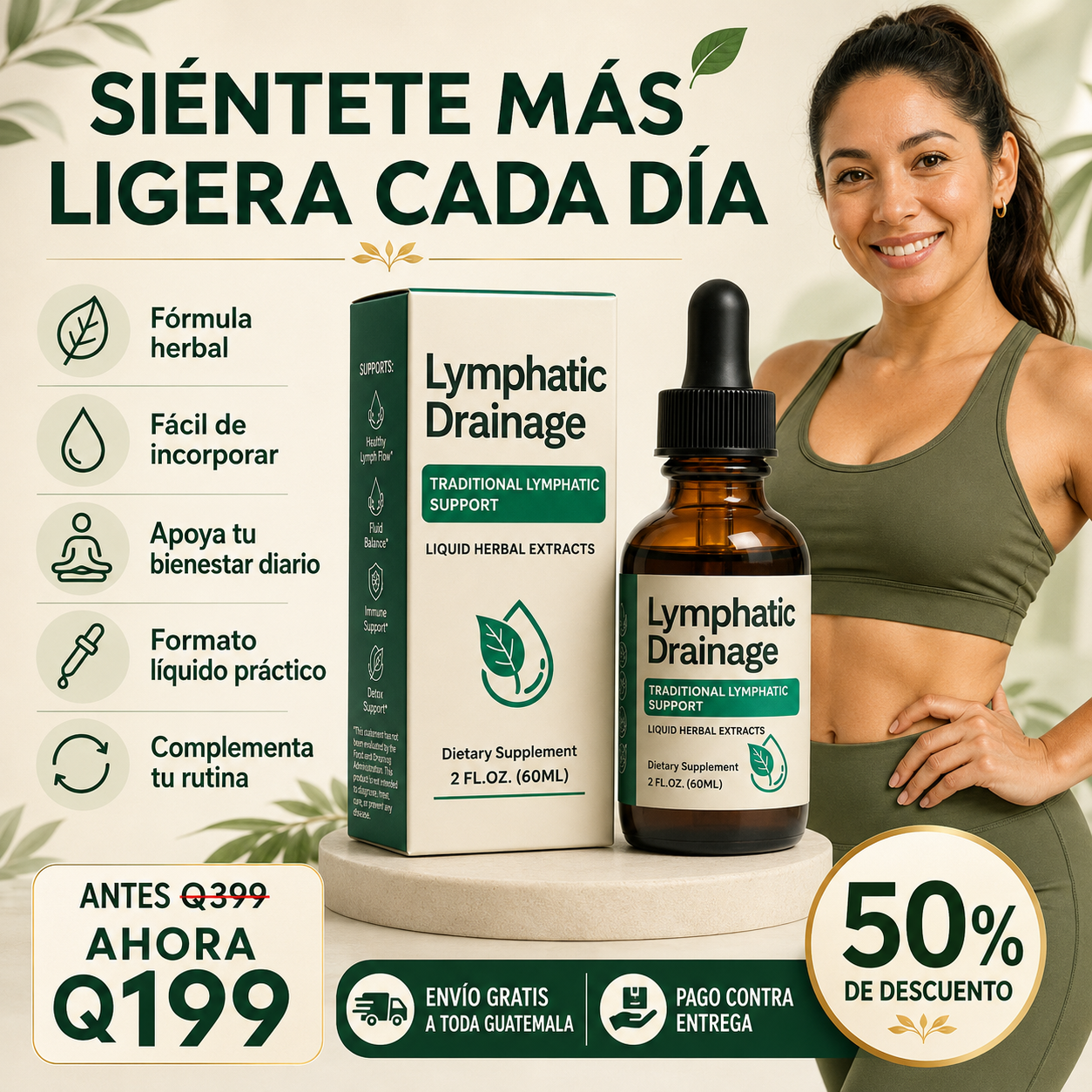 Gotas de Drenaje Linfático – Siéntete Más Ligera