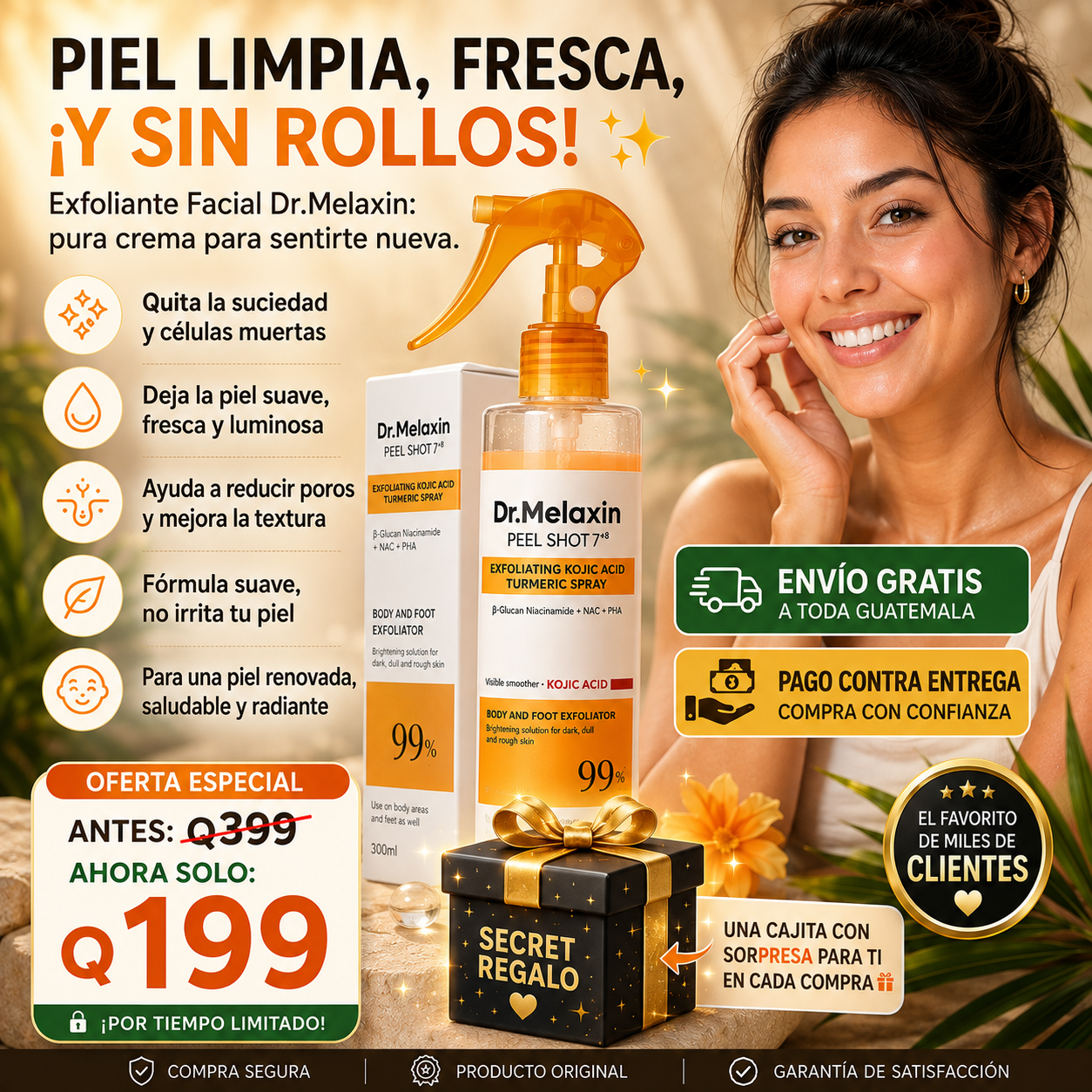 DR. MELAXIN PEEL SHOT™ | Cuidado Corporal + Regalo Sorpresa ⭐