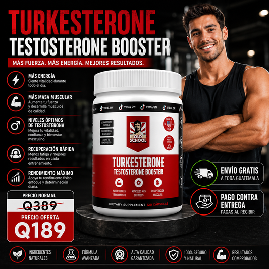 TURKESTERONE 120 CÁPSULA: Rompe tu límite físico -Más fuerza, Más rendimiento.