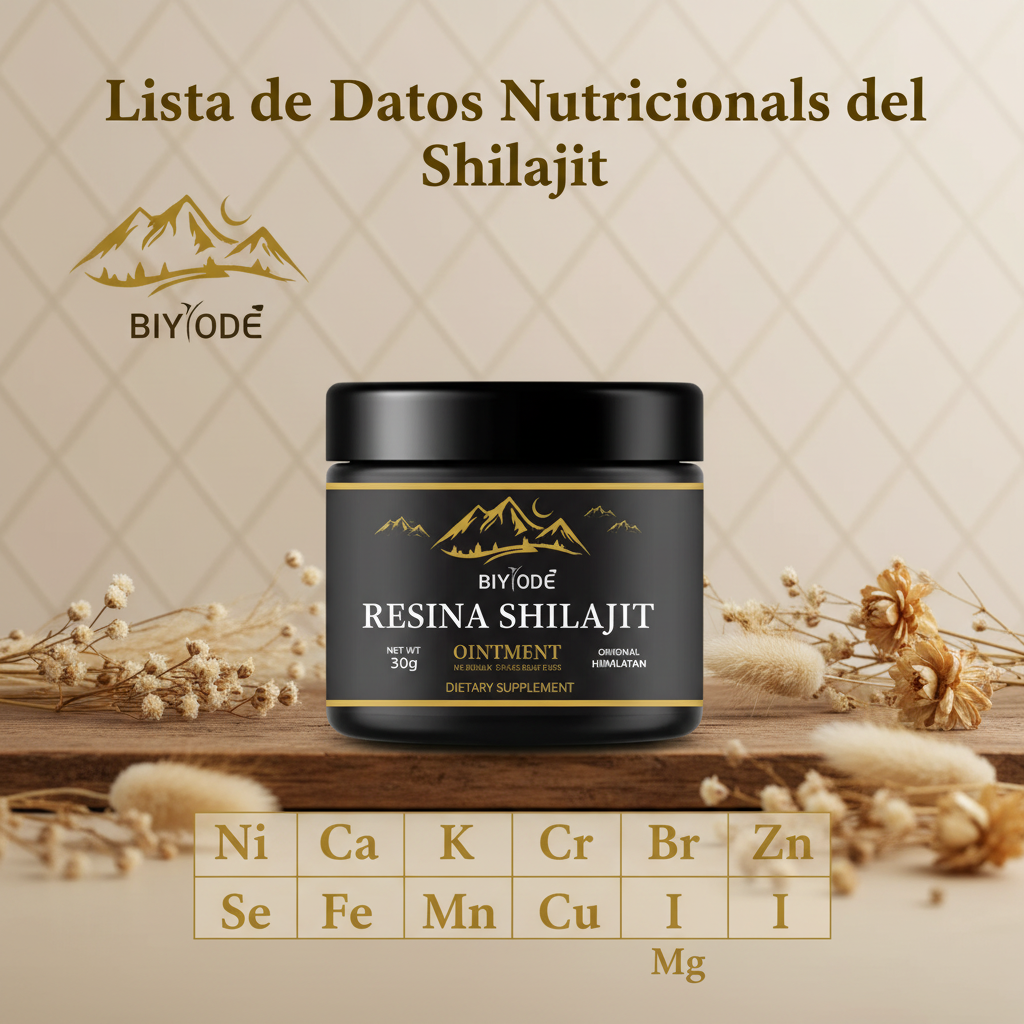 Lista de Datos Nutricionales