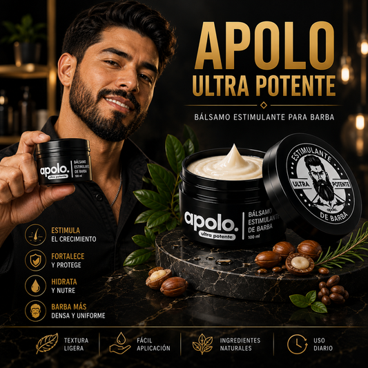 Apolo Ultra Potente® | Bálsamo para Barba con Minoxidil al 20%